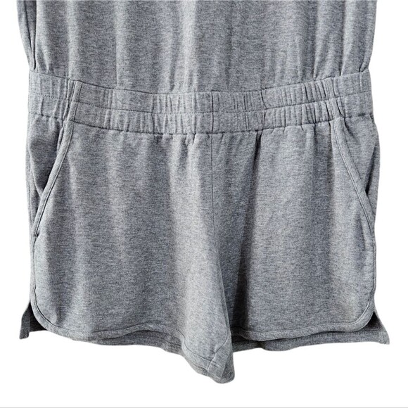 Theory Jiyan Classic Gray Tee Pima Cotton Romper - Picture 3 of 4
